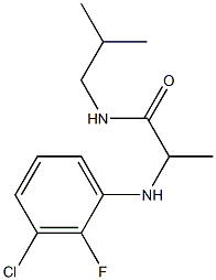 2-[(3-chloro-2-fluorophenyl)amino]-N-(2-methylpropyl)propanamide 结构式