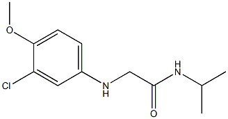 2-[(3-chloro-4-methoxyphenyl)amino]-N-(propan-2-yl)acetamide 结构式