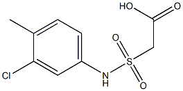 2-[(3-chloro-4-methylphenyl)sulfamoyl]acetic acid 结构式