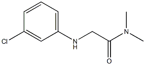 2-[(3-chlorophenyl)amino]-N,N-dimethylacetamide 结构式