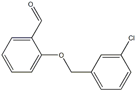 2-[(3-chlorophenyl)methoxy]benzaldehyde 结构式