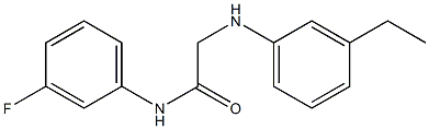 2-[(3-ethylphenyl)amino]-N-(3-fluorophenyl)acetamide 结构式