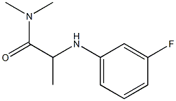 2-[(3-fluorophenyl)amino]-N,N-dimethylpropanamide 结构式