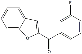 2-[(3-fluorophenyl)carbonyl]-1-benzofuran 结构式