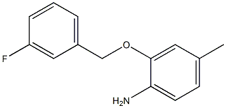 2-[(3-fluorophenyl)methoxy]-4-methylaniline 结构式