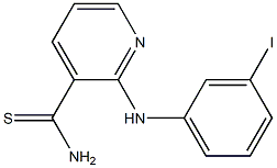 2-[(3-iodophenyl)amino]pyridine-3-carbothioamide 结构式