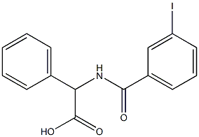 2-[(3-iodophenyl)formamido]-2-phenylacetic acid 结构式