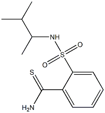 2-[(3-methylbutan-2-yl)sulfamoyl]benzene-1-carbothioamide 结构式