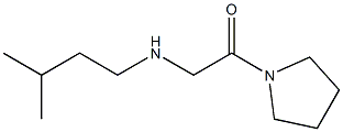 2-[(3-methylbutyl)amino]-1-(pyrrolidin-1-yl)ethan-1-one 结构式