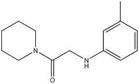 2-[(3-methylphenyl)amino]-1-(piperidin-1-yl)ethan-1-one 结构式