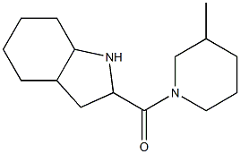 2-[(3-methylpiperidin-1-yl)carbonyl]octahydro-1H-indole 结构式