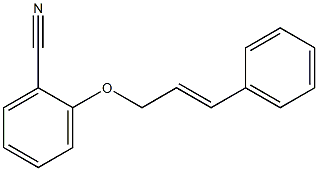 2-[(3-phenylprop-2-en-1-yl)oxy]benzonitrile 结构式