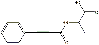 2-[(3-phenylprop-2-ynoyl)amino]propanoic acid 结构式