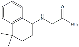 2-[(4,4-dimethyl-1,2,3,4-tetrahydronaphthalen-1-yl)amino]acetamide 结构式