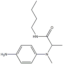 2-[(4-aminophenyl)(methyl)amino]-N-butylpropanamide 结构式