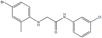 2-[(4-bromo-2-methylphenyl)amino]-N-(3-chlorophenyl)acetamide 结构式