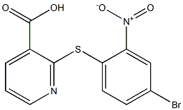 2-[(4-bromo-2-nitrophenyl)sulfanyl]pyridine-3-carboxylic acid 结构式