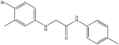 2-[(4-bromo-3-methylphenyl)amino]-N-(4-methylphenyl)acetamide 结构式