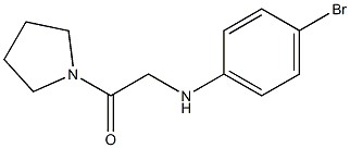 2-[(4-bromophenyl)amino]-1-(pyrrolidin-1-yl)ethan-1-one 结构式