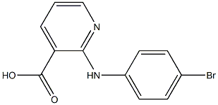 2-[(4-bromophenyl)amino]pyridine-3-carboxylic acid 结构式