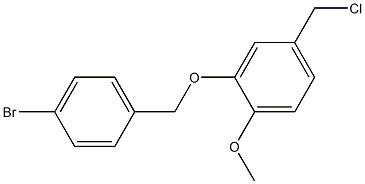 2-[(4-bromophenyl)methoxy]-4-(chloromethyl)-1-methoxybenzene 结构式