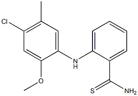 2-[(4-chloro-2-methoxy-5-methylphenyl)amino]benzene-1-carbothioamide 结构式