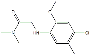 2-[(4-chloro-2-methoxy-5-methylphenyl)amino]-N,N-dimethylacetamide 结构式