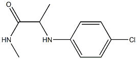 2-[(4-chlorophenyl)amino]-N-methylpropanamide 结构式