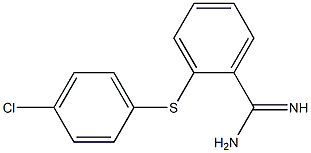 2-[(4-chlorophenyl)sulfanyl]benzene-1-carboximidamide 结构式