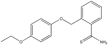 2-[(4-ethoxyphenoxy)methyl]benzenecarbothioamide 结构式
