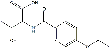 2-[(4-ethoxyphenyl)formamido]-3-hydroxybutanoic acid 结构式