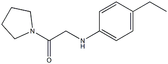 2-[(4-ethylphenyl)amino]-1-(pyrrolidin-1-yl)ethan-1-one 结构式