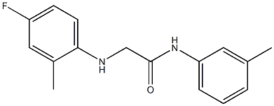 2-[(4-fluoro-2-methylphenyl)amino]-N-(3-methylphenyl)acetamide 结构式