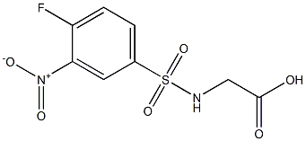 2-[(4-fluoro-3-nitrobenzene)sulfonamido]acetic acid 结构式