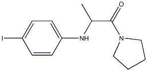 2-[(4-iodophenyl)amino]-1-(pyrrolidin-1-yl)propan-1-one 结构式