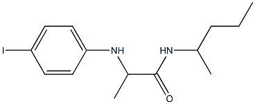 2-[(4-iodophenyl)amino]-N-(pentan-2-yl)propanamide 结构式