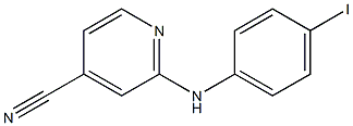 2-[(4-iodophenyl)amino]pyridine-4-carbonitrile 结构式
