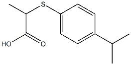 2-[(4-isopropylphenyl)thio]propanoic acid 结构式