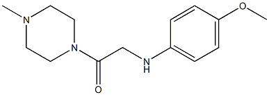 2-[(4-methoxyphenyl)amino]-1-(4-methylpiperazin-1-yl)ethan-1-one 结构式