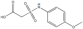 2-[(4-methoxyphenyl)sulfamoyl]acetic acid 结构式