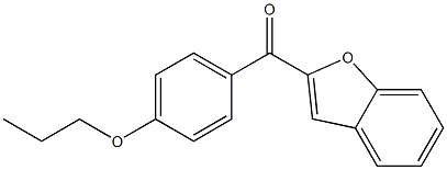 2-[(4-propoxyphenyl)carbonyl]-1-benzofuran 结构式