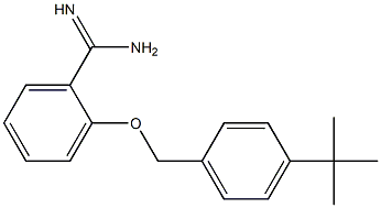 2-[(4-tert-butylphenyl)methoxy]benzene-1-carboximidamide 结构式