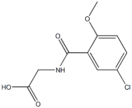 2-[(5-chloro-2-methoxyphenyl)formamido]acetic acid 结构式