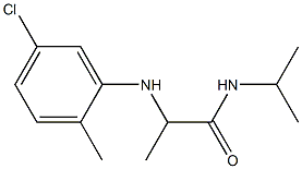 2-[(5-chloro-2-methylphenyl)amino]-N-(propan-2-yl)propanamide 结构式