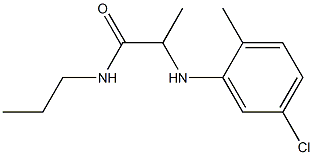 2-[(5-chloro-2-methylphenyl)amino]-N-propylpropanamide 结构式