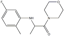 2-[(5-fluoro-2-methylphenyl)amino]-1-(morpholin-4-yl)propan-1-one 结构式