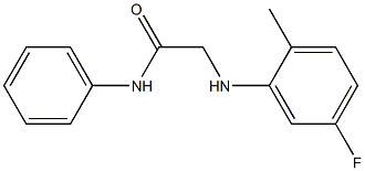 2-[(5-fluoro-2-methylphenyl)amino]-N-phenylacetamide 结构式