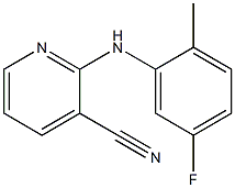 2-[(5-fluoro-2-methylphenyl)amino]pyridine-3-carbonitrile 结构式