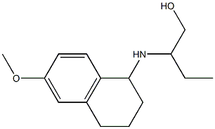 2-[(6-methoxy-1,2,3,4-tetrahydronaphthalen-1-yl)amino]butan-1-ol 结构式