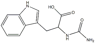 2-[(aminocarbonyl)amino]-3-(1H-indol-3-yl)propanoic acid 结构式